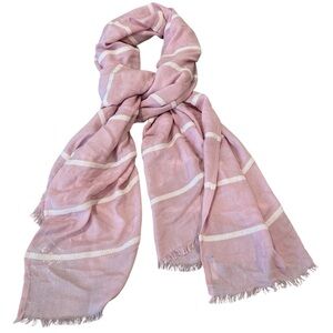 Banana Republic Oversized Scarf/Wrap, NWOT, Color-Pink/White